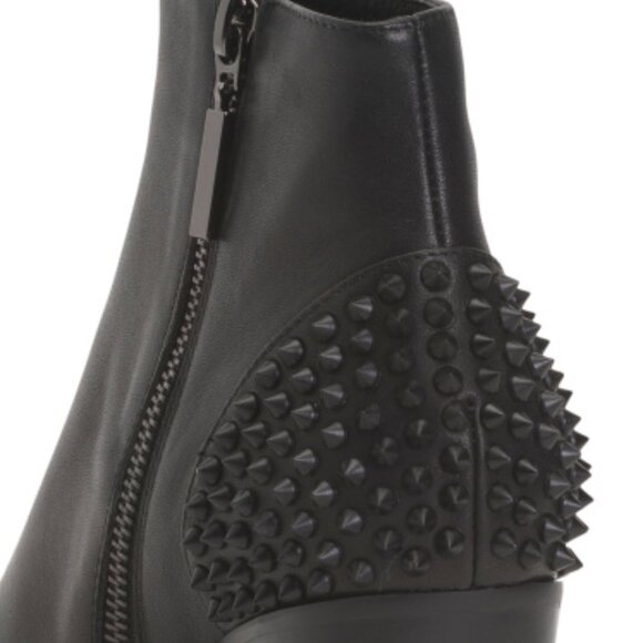 NEW  LOLA CRUZ Patent Leather Lace Up Booties for women in black 725 8j4 - Picture 5 of 6